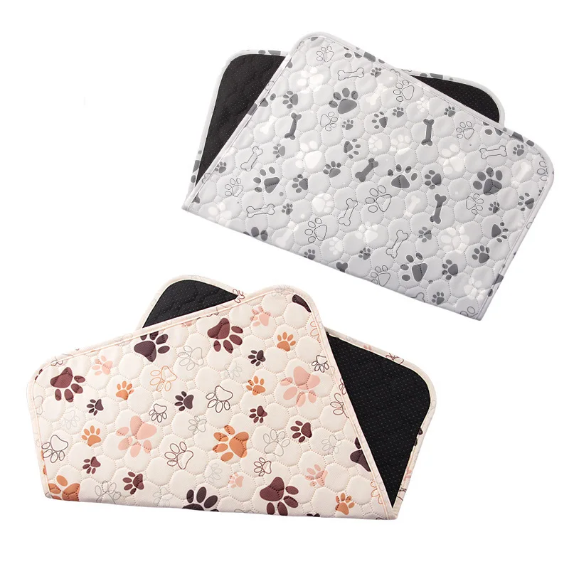 Washable Repeat Dog Pee Pad Pet Anti-slip Mat Puppy Training Pads Highly Absorbent Leak-proof Pet Mat Four Layers Suck Travel