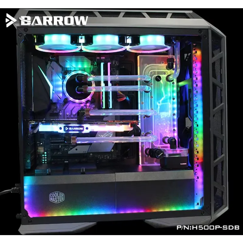 Barrow Waterway Boards For CoolerMaster H500P Case, For Intel CPU Water Block & Single GPU Building