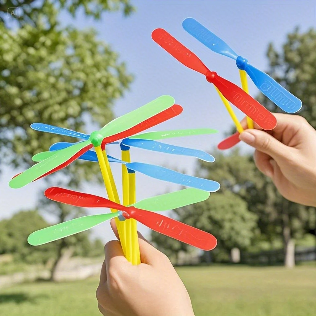 

20/30 Wholesale Bamboo Dragonfly Toys, Classic Hand Wiped Flying Propellers for Carnival Parties, Gifts, and Nostalgic Puzzles