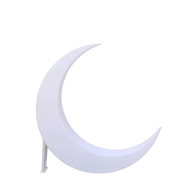 أضواء حديقة كرسي متأرجح على شكل قمر مضاء بإضاءة LED خارجية مع ميزة بلاستيكية ومضاءة