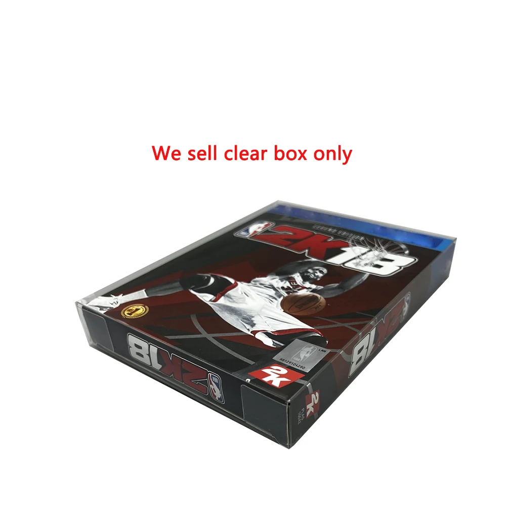 Caixa de exibição PET transparente para PS4 2K18 Deluxe Edition Caixa de armazenamento de coleção protetora