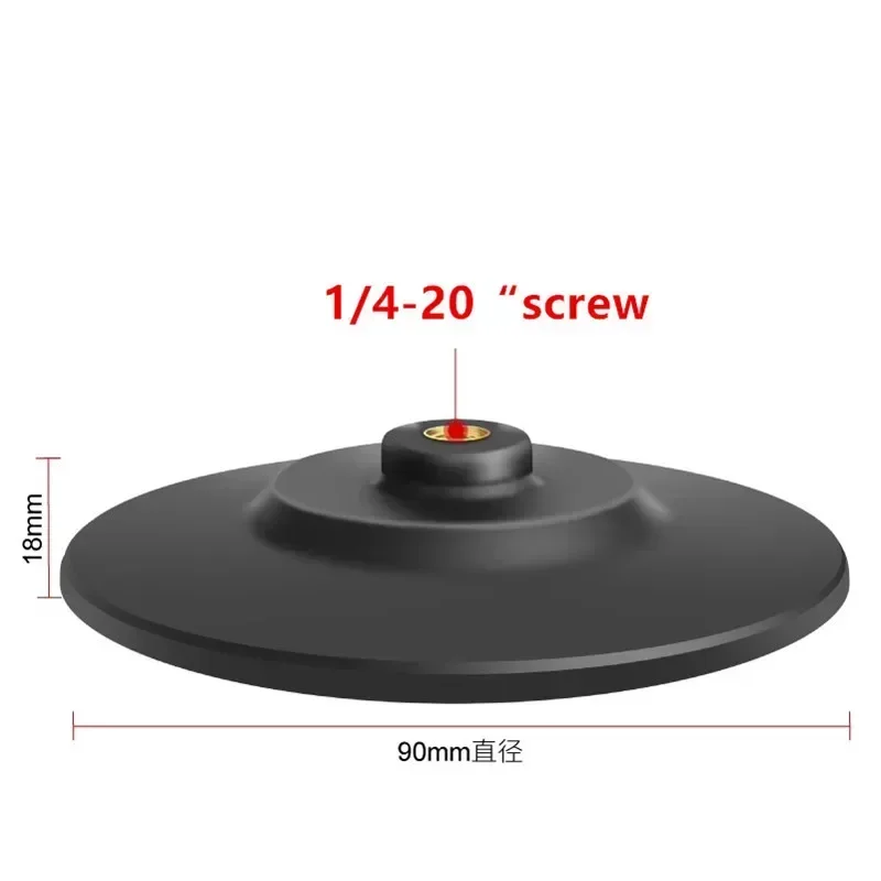 Резиновая клейкая лента для приборной панели автомобиля с круглой пластиной и внутренним винтовым адаптером 1/4 дюйма для смартфонов с камерой Ram Gopro GPS