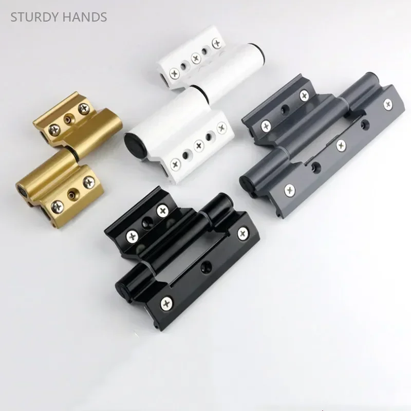 1pc Aluminum Alloy Door and Window Hinge Broken Bridge Heat Insulation Flat Open Window Hinge Hardware Folding Thickened Hinges