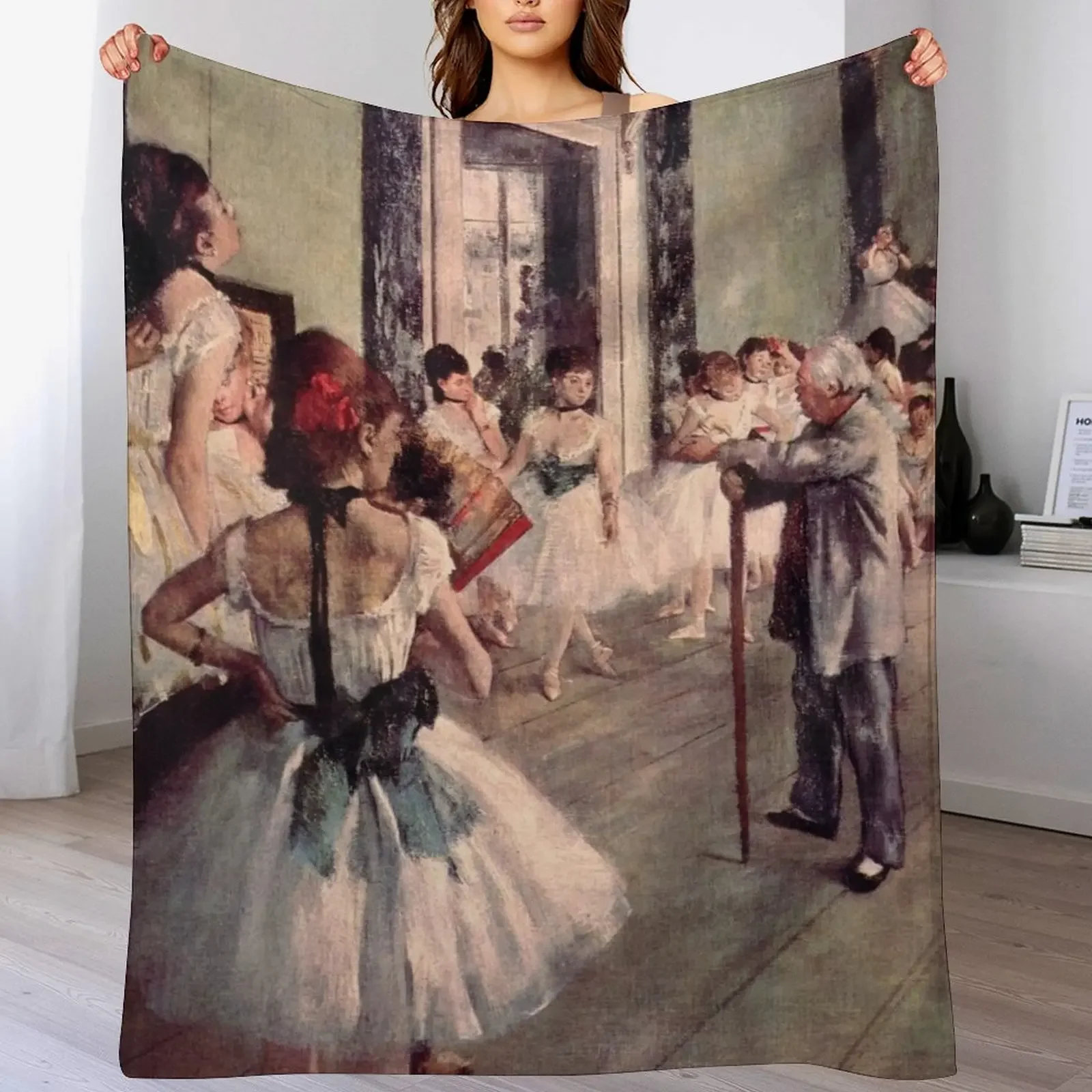 

The Dance Class' by Edgar Degas - The Met Degas Ballerinas Throw Blanket Weighted blankets and throws Luxury Thicken Blankets