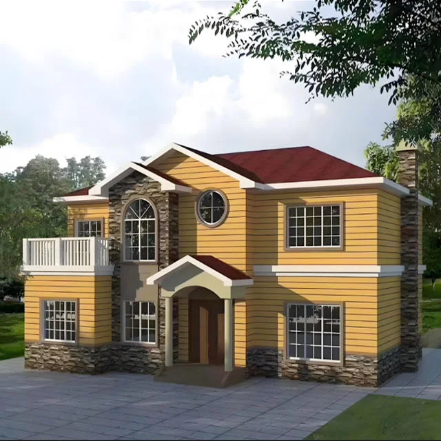 Modern Comfortable Living Steel Structure Assembly Villas Stylish Design