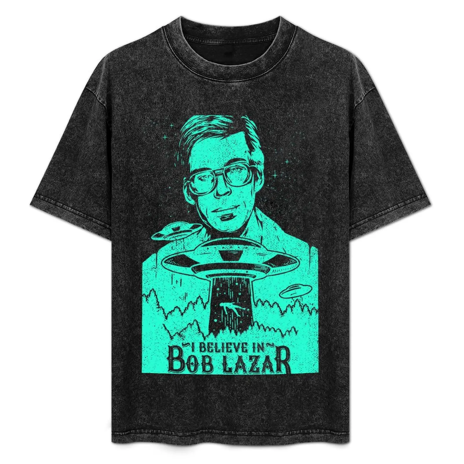 

I Believe in Bob Lazar T-Shirt All Match Print Short Sleeve Top