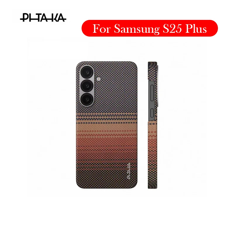 

PITAKA Carbon Fibre Case For Samsung S25 Plus Kevlar Wireless Charging Back Cover Case for SAMSUNG S25 PLUS