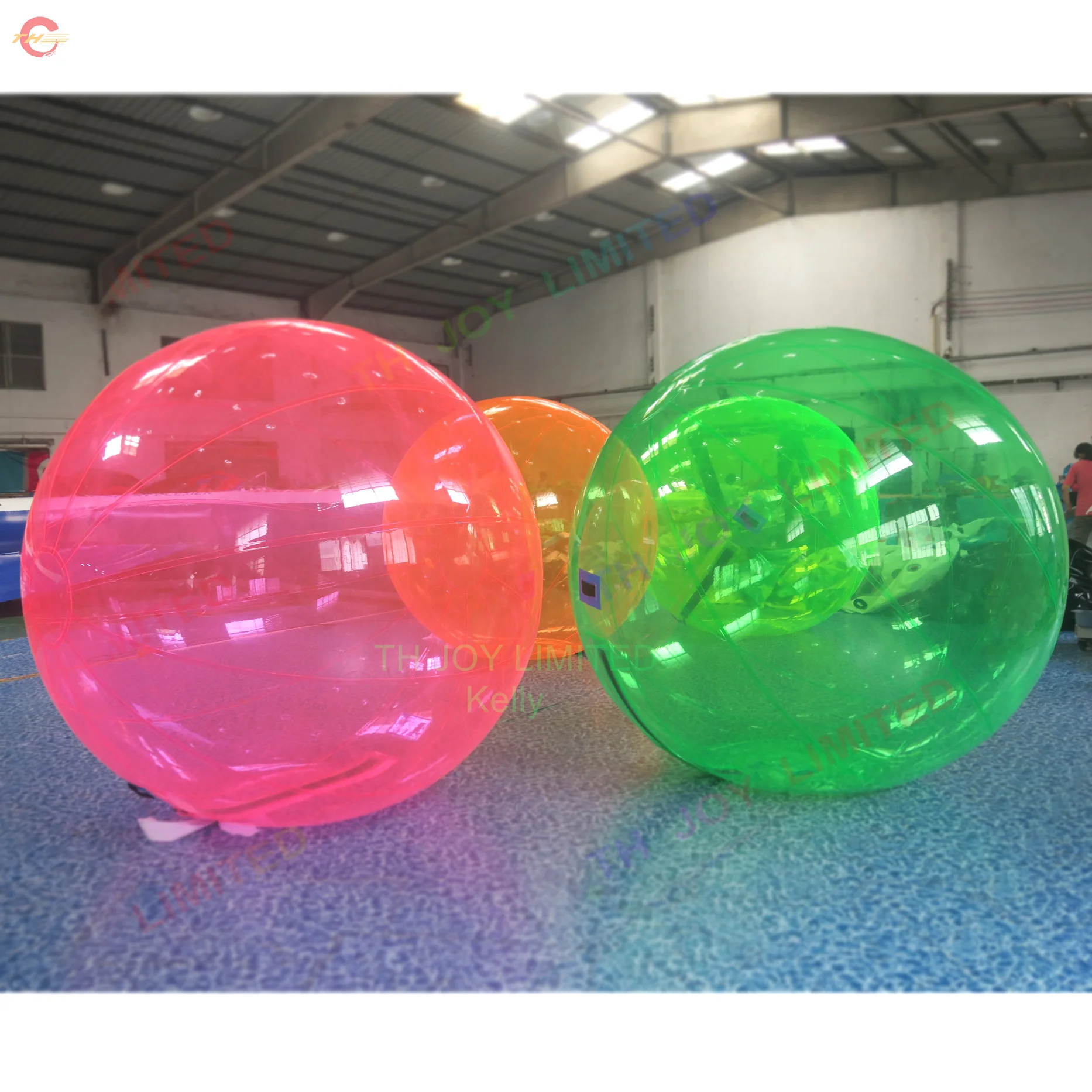 Th 2M Dia Pvc Opblaasbare Water Walking Ball Human Roller Ballen Voor Zwembad Kinderen Of Volwassenen