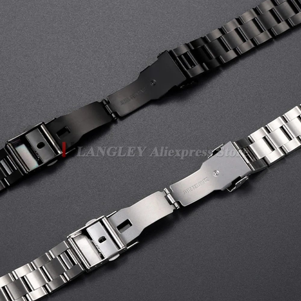 Massives Edelstahl-Uhrenarmband für Seiko Diving Oyster-Uhrenarmband, mittleres Polierarmband, 20, 22, 24, 26, 28 mm, Uhrenzubehör