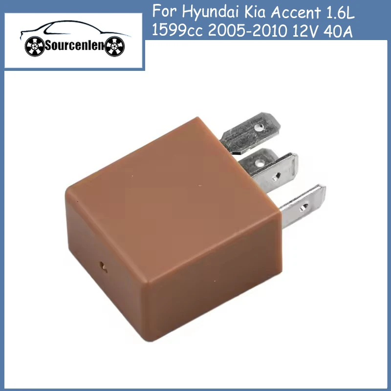 Brand New Automotive Relay for Hyundai Kia Accent 1.6L 1599cc 2005-2010 12V 40A 95220-2S000 952202S000