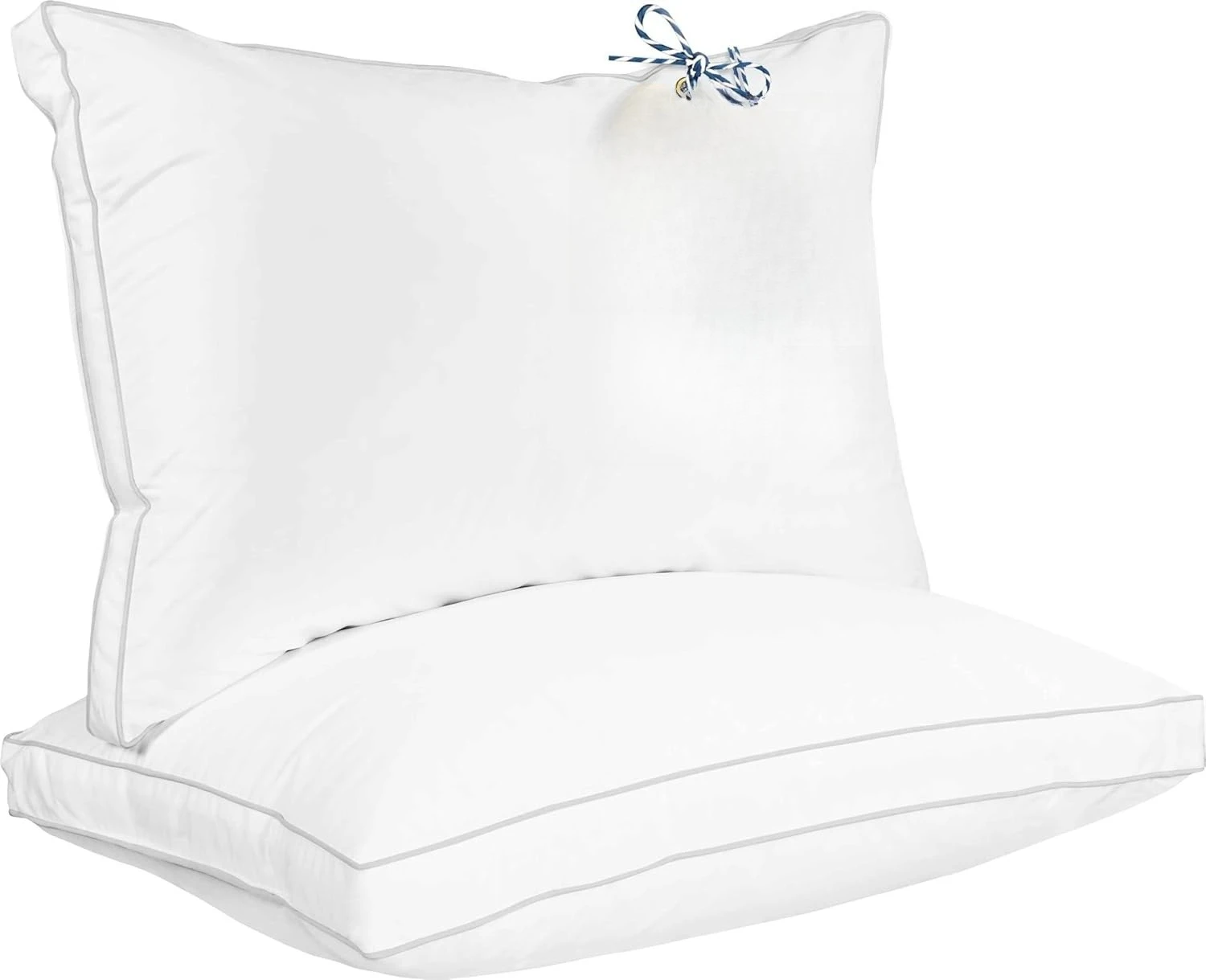 Soft & Fluffy Pillow with Down Alternative Filling, Cooling, Hotel Quality, Gusseted Pillow for Back, Stomach or Side Sleepers