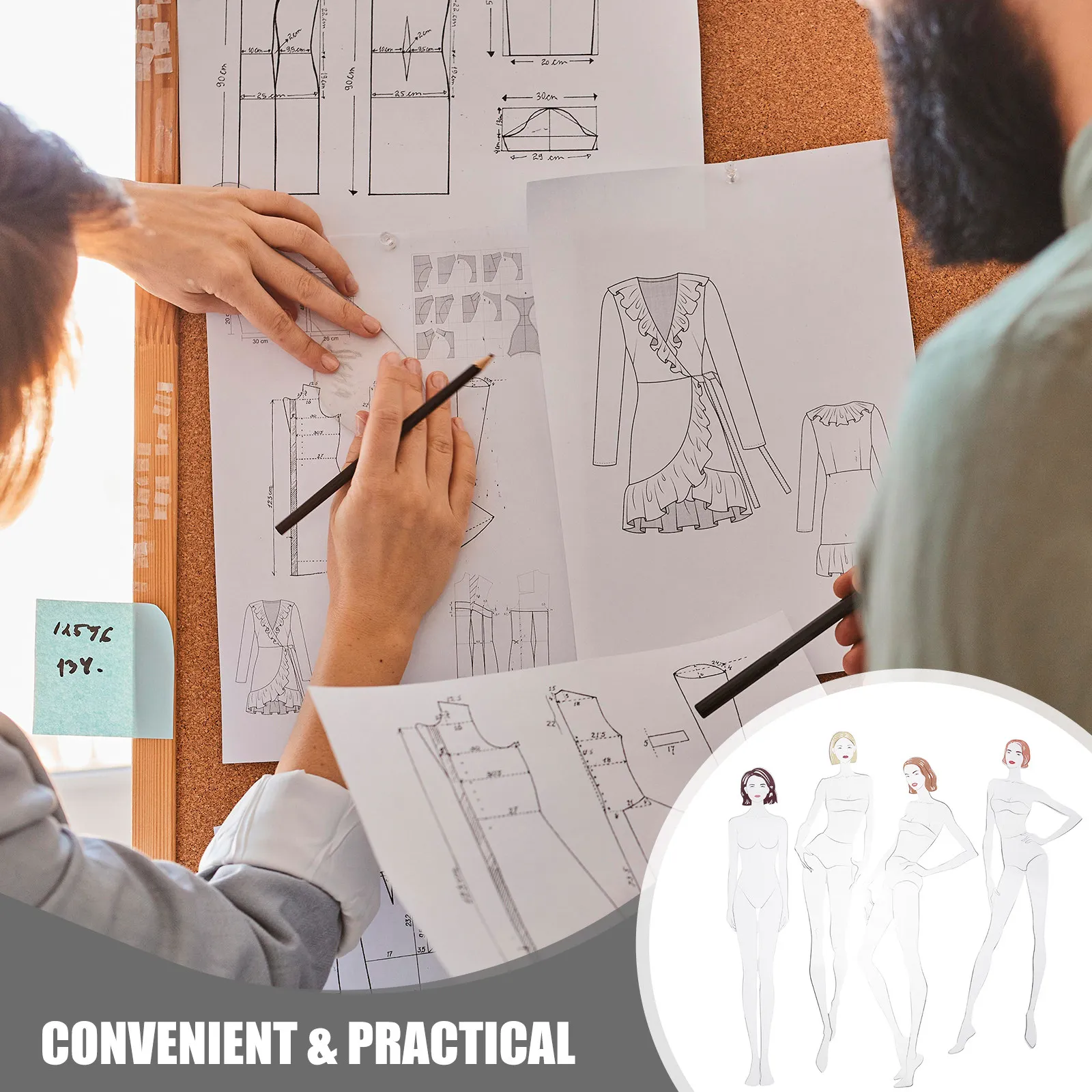 4 szt. linijek do projektowani – Baby Clothing Drawing recenzja i cena
