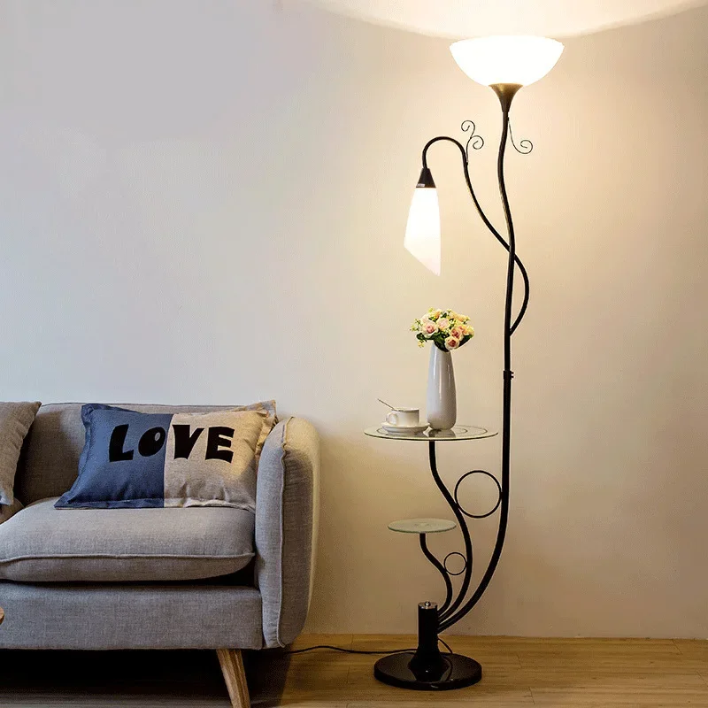 

2026 for Modern Minimalist LED Floor Lamp Nordic Style Living Room Bedroom Standing Light for Home Decor for E27 Bulb Tea