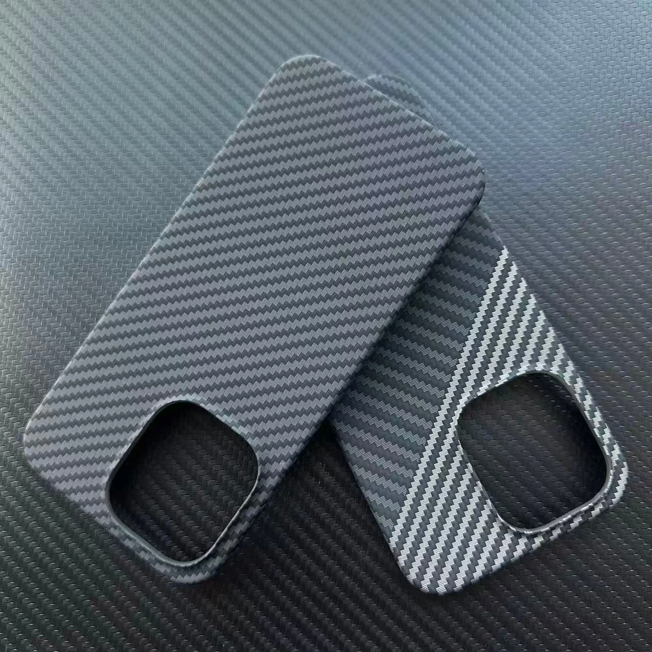 Case For OPPO Reno 15 14 Pro Max Stylish Color-Blocked Ultra-Thin Carbon Fiber Texture PC Cover For Oppo Reno15 Bumper Funda