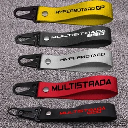 3D LOGO Key Holder Chain Collection Keychain For HYPERMOTARD 795 1100/S/EVO 939 821 SP 950 Motorcycle Keyring