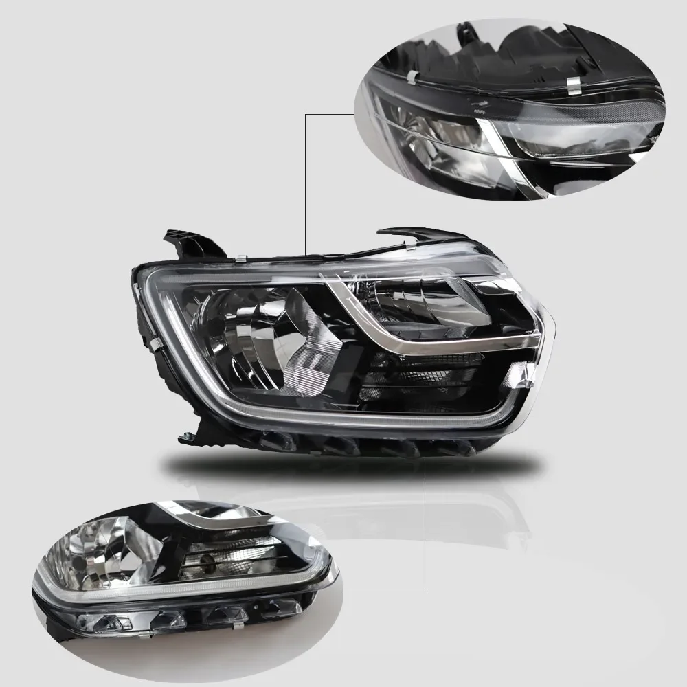 Right Left or Set Front Headlight For Dacia Duster 2018-2021 Dust and Waterproof Automobile Spare Parts 260101133R-260609367R