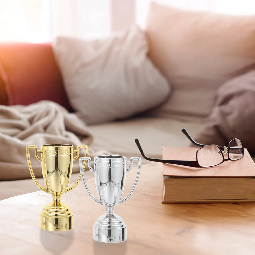 Winner Trophies Electroplating Trophy 's Reward Cups Gold Plastic Ceremony Award
