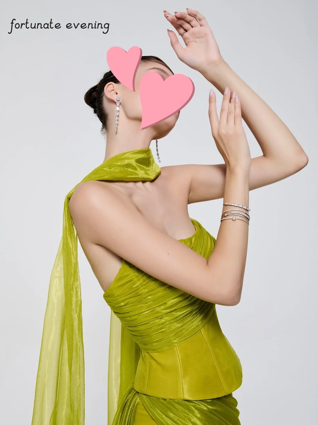 Robe de soirée en organza vert doux, élégante, vintage, sexy, ruban personnalisé, occasion formelle, Rh, fête, quelque soit