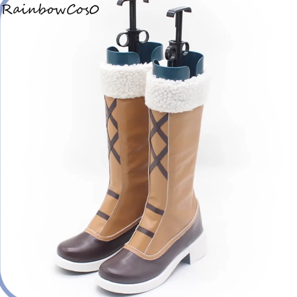 Shima Rin Laid Back Camp Cosplay Schoenen Laarzen Spel Anime Party Halloween RainbowCos0 W5282