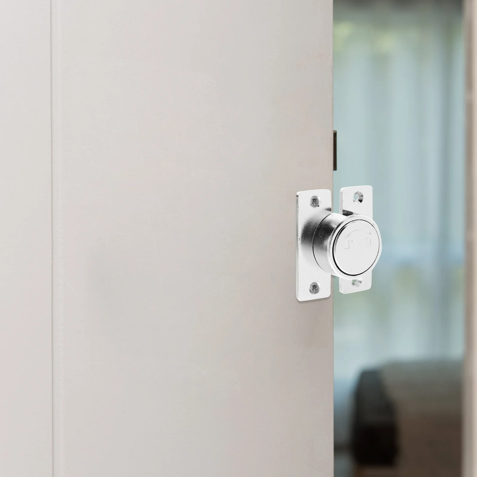 

Revolving Door Buckle Latch Rotatable Cabinet Bolt Locks for Bedrooms Latches Hardware Cable