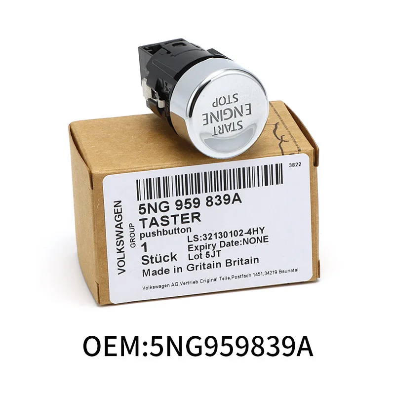 5NG959839A is suitable for Volkswagen THARU,TIGUAN L with one click ignition switch button 5ng959839B