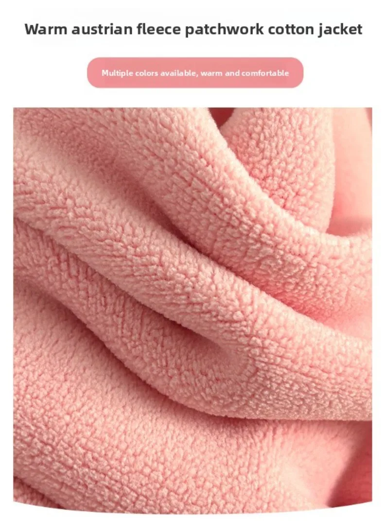 Jungen Mädchen Dicke Jacken Winter Kinder Gefütterte Fleece Warme Mäntel Kinder Kapuzen-Baumwoll-Oberbekleidung Kinderkleidung Kaschmirmantel – Detail 5