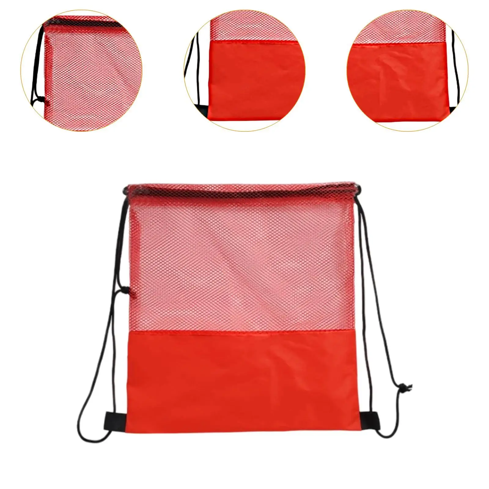 

Single Ball Bag Drawstring Mesh Backpack Multifunctional Sack Storage for Basketball Soccer Volleyball Outdoor Activities