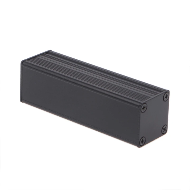 Boîtier noir en aluminium extrudé pour projet électronique DIY, 80x25x25mm, nouveau