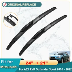 Car Wiper Blades For Mitsubishi ASX RVR Outlander Sport 2010 - 2022 Windscreen Windshield Window Washer Cutter Car Wiper