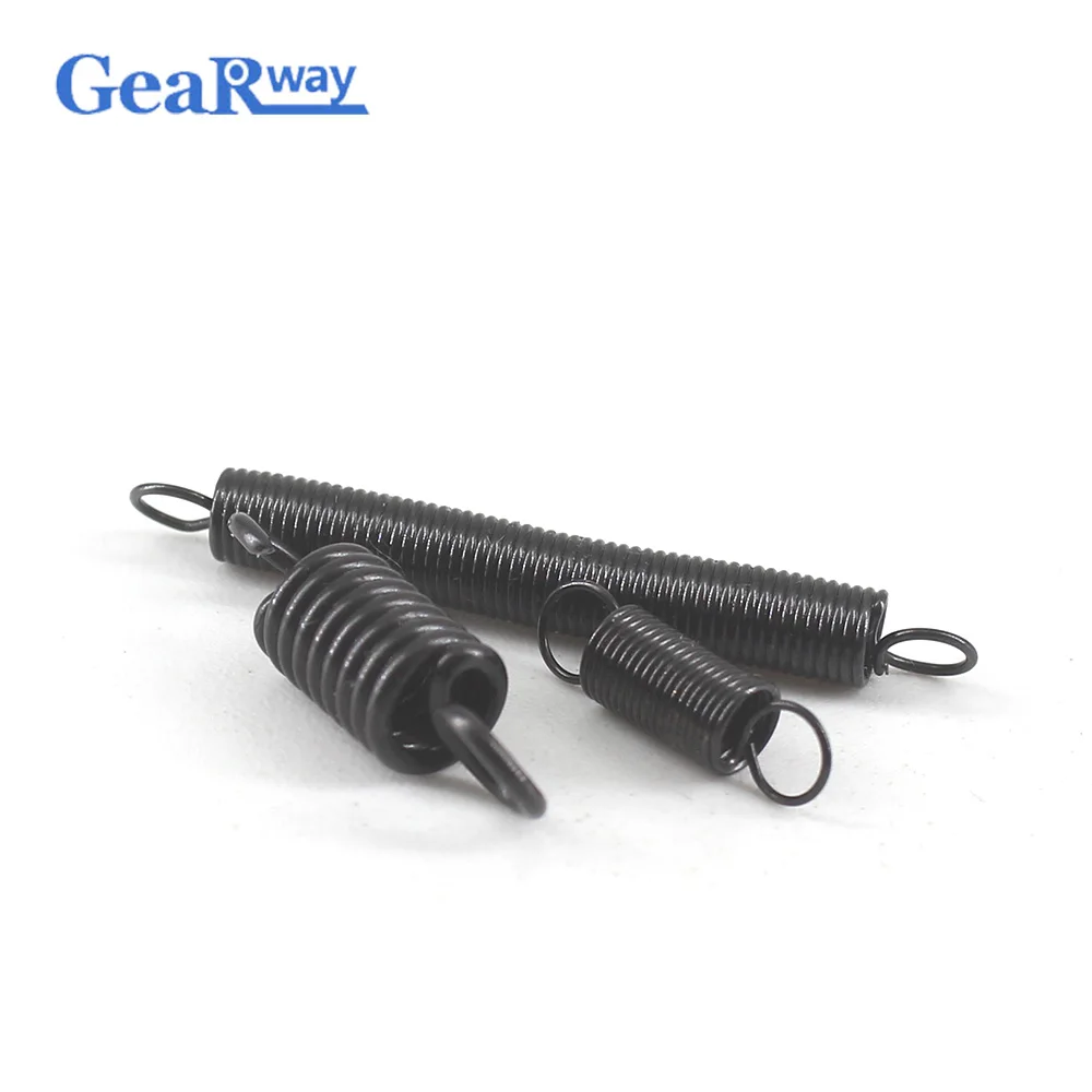 5pcs 1.2mm Thickness Extension Spring 12mm OD Small Tension Springs 70/80/100/120/130/140mm Steel Long Extension Spring