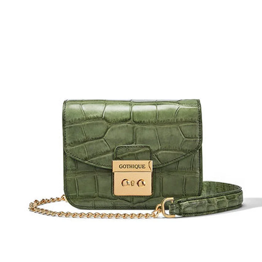 

gete new crocodile Oblique satchel female new Female bag americas alligator female chain bag