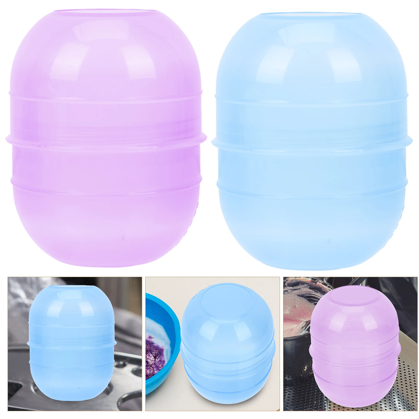 2 Pcs Hairdressing Shaker Dye Mixer Facial Water Bowl Mixing for Cream Mixture Blender Dying Cup Coloring Shaking Modeling