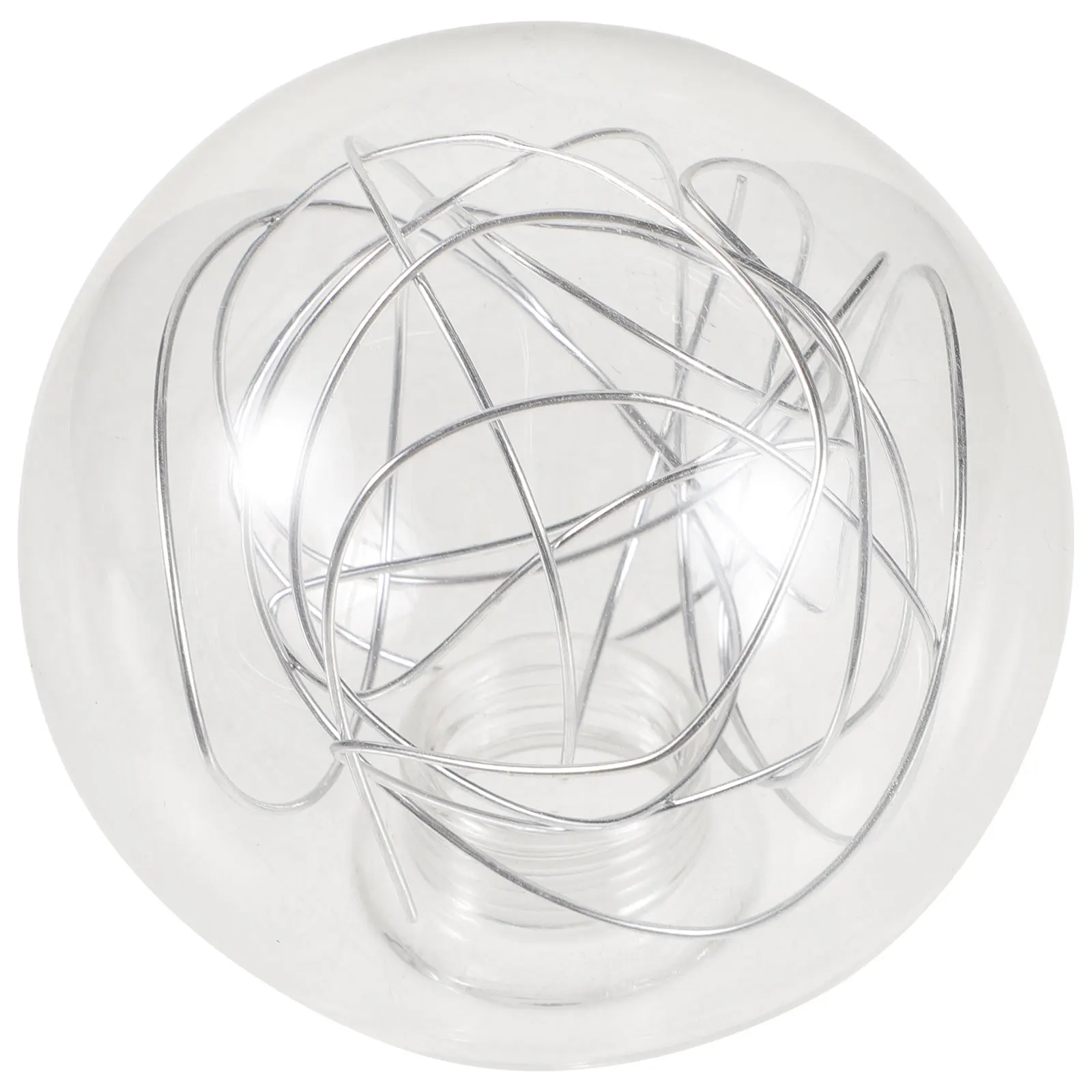 

Aluminum Wire Lamp Cover Clear Glass Shade Replacement Slideshow Vanity Light Silver Floor