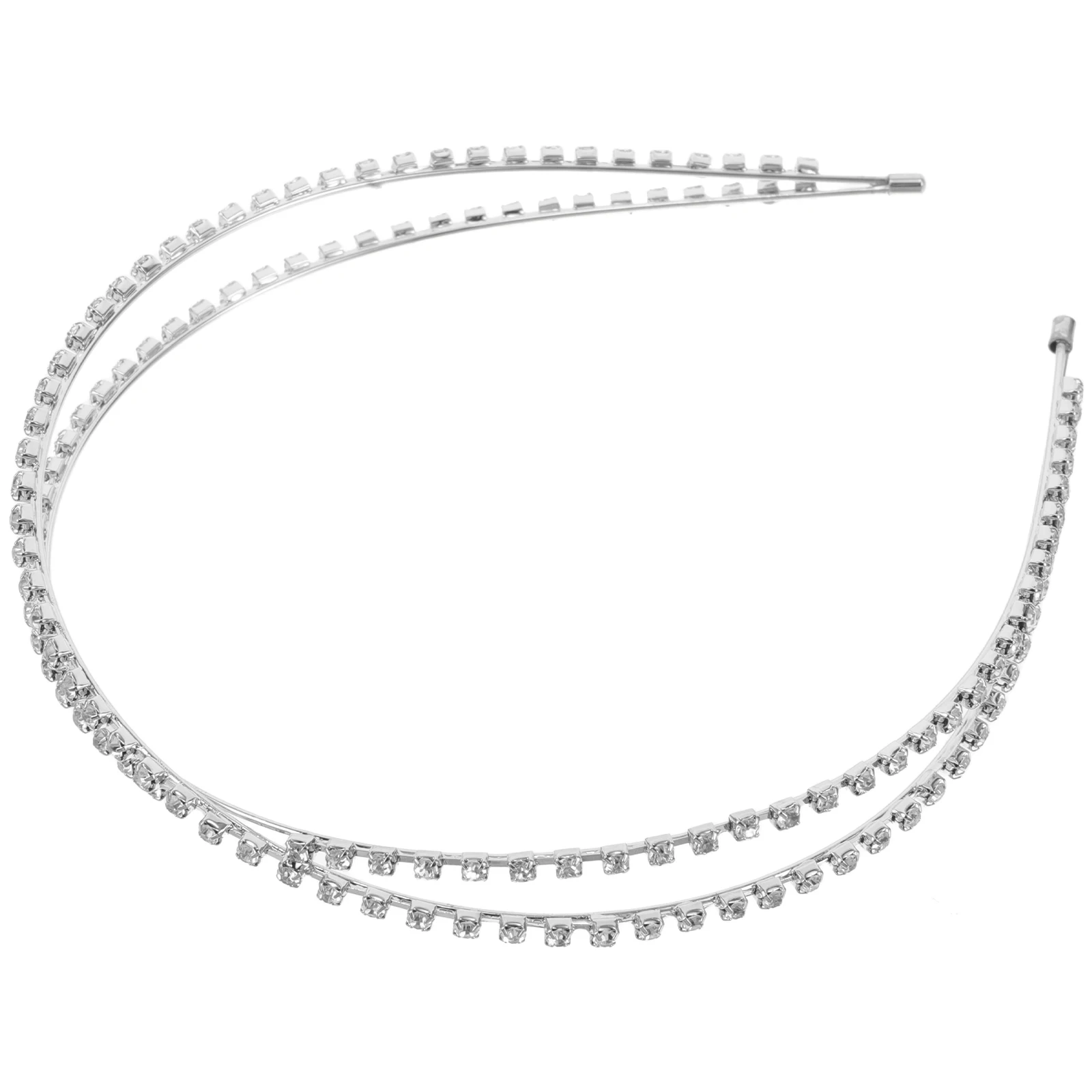 

Rhinestone Cross Headband Decorative Hairband Bridal Jewelry Wedding Crown Tiara Design Comfortable Wear Occasions