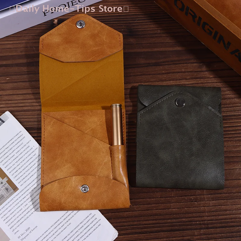 محفظة مدمجة متعددة الوظائف بمشبك بطاقة الهوية ثنائية الطي مع محفظة بسيطة للقلم للتنقل اليومي للأعمال والسفر