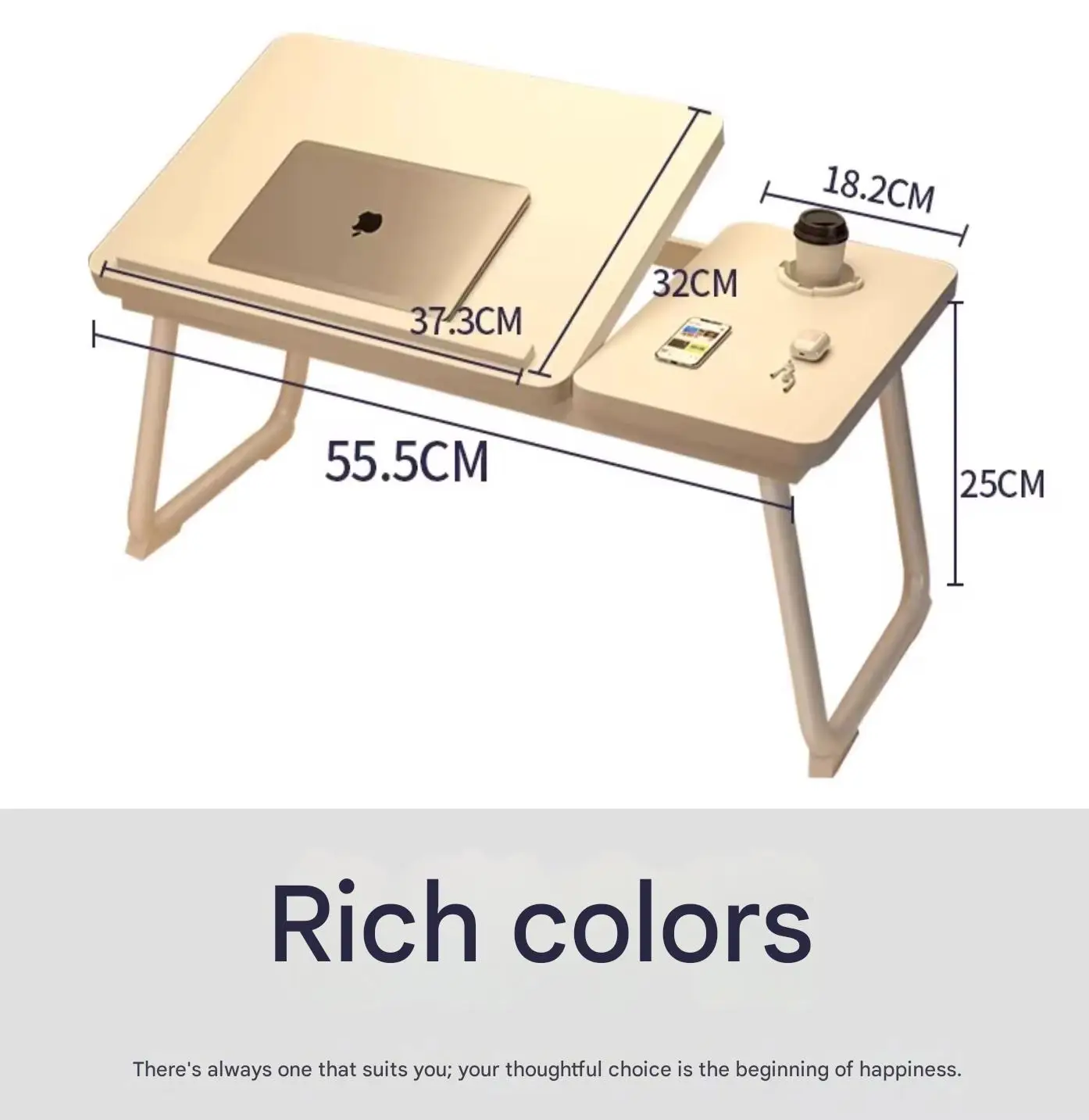 Bedcomputertafel kan worden opgetild en opgevouwen, slaapkamer thuiskantoor slaapzaal luie studeertafel