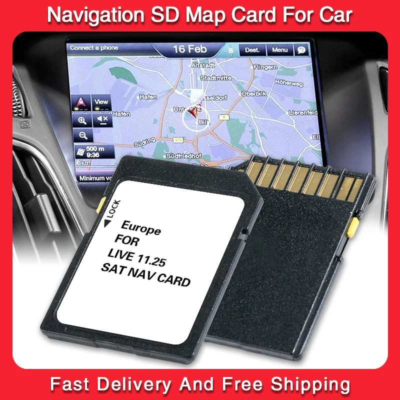 for Renault Megane Koleos Mascott Master Navigation Carminal Live 11.25 Sat Nav SD Card Europe 2024 Maps 8GB