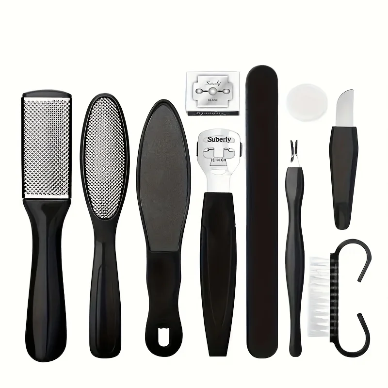 Stainless Steel Pedicure Tool Set Foot Care Kit Foot File Callus Remover Dead Skin Trimming Supplies For Home Personal Foot Spa Daily Maintenance view 2