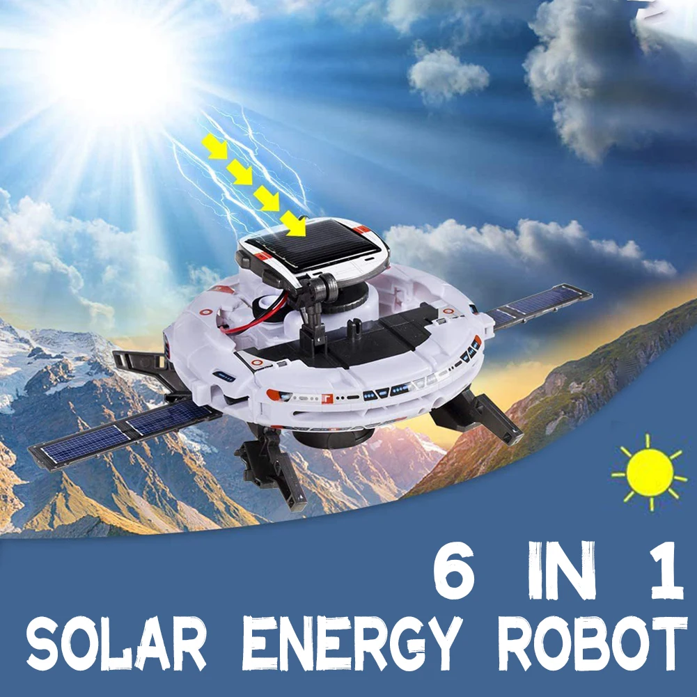 

Solar Toy 6IN1 Technological Gadgdets free Energy Robot Educational Assembly Toys Science Kits DIY STEM Learning Toy for Kids