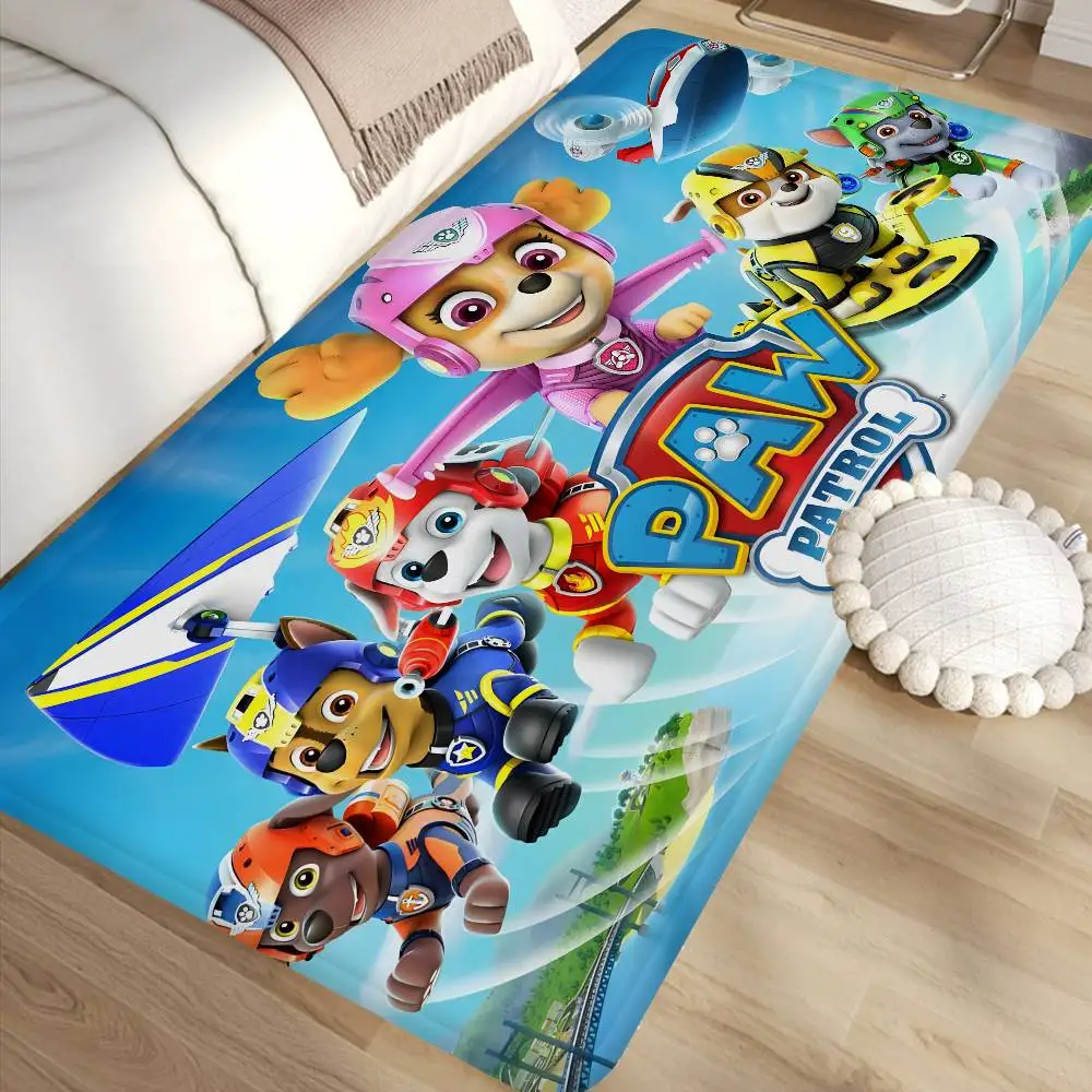 Cartoon P-Patrol Cute Dog Floor Mat Anti-slip Absorb Water Long Strip Cushion Bedroon Mat Alfombra