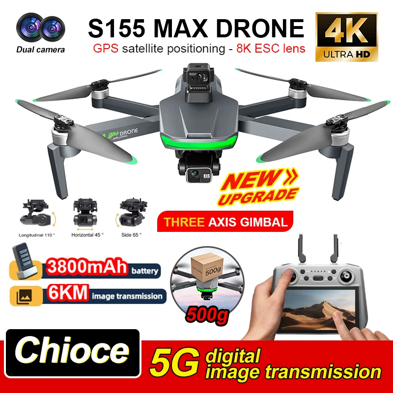 S155 Gps Drone 8K H…