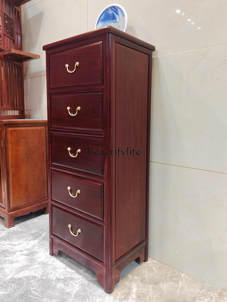 Solid Wood Living Room Wall Locker Rosewood South America Sandal Wood New Chinese Furniture