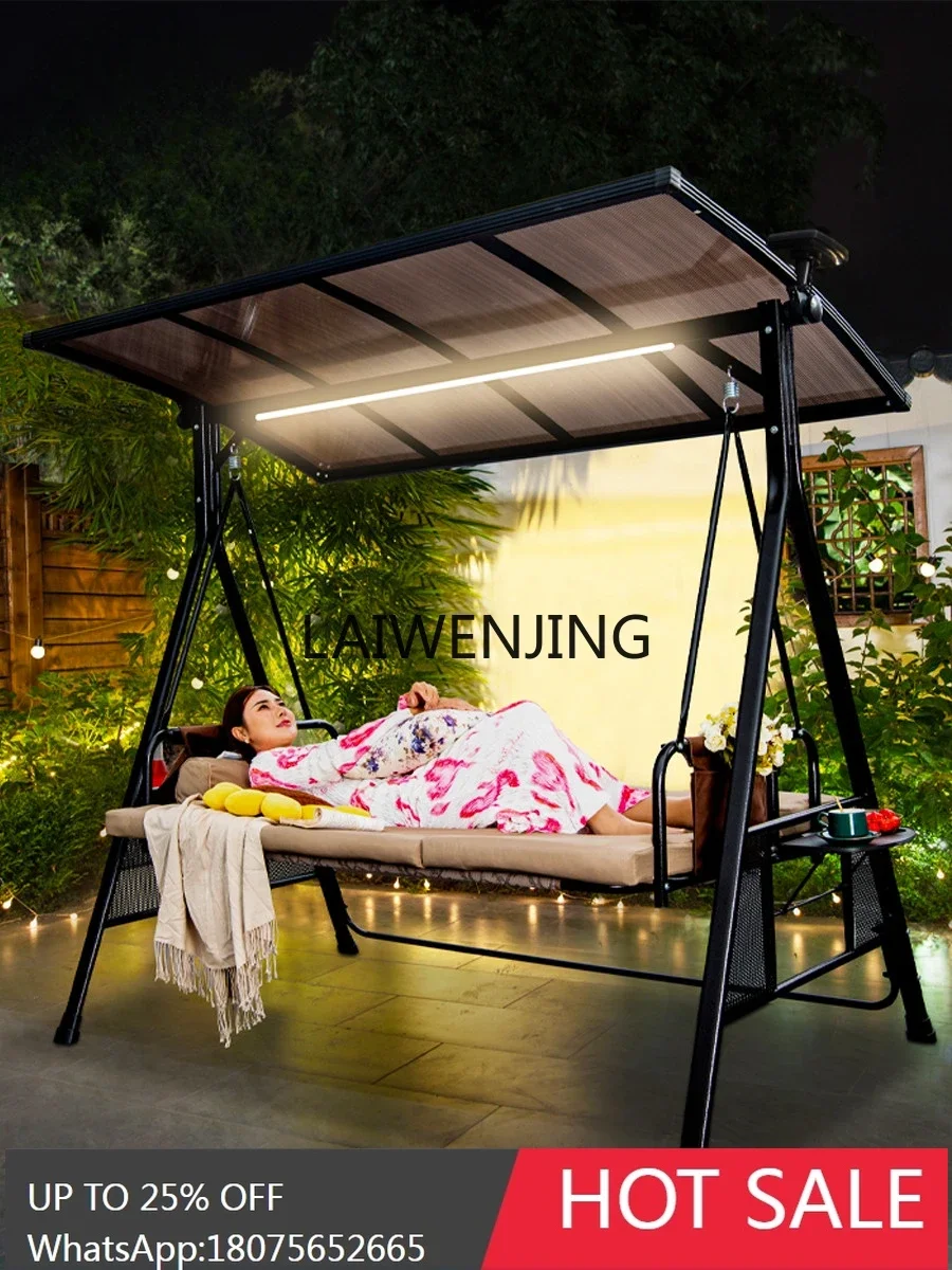 SGF Swing Outdoor Garden Hanging Chair Outdoor Wrought Iron Hammock Cradle