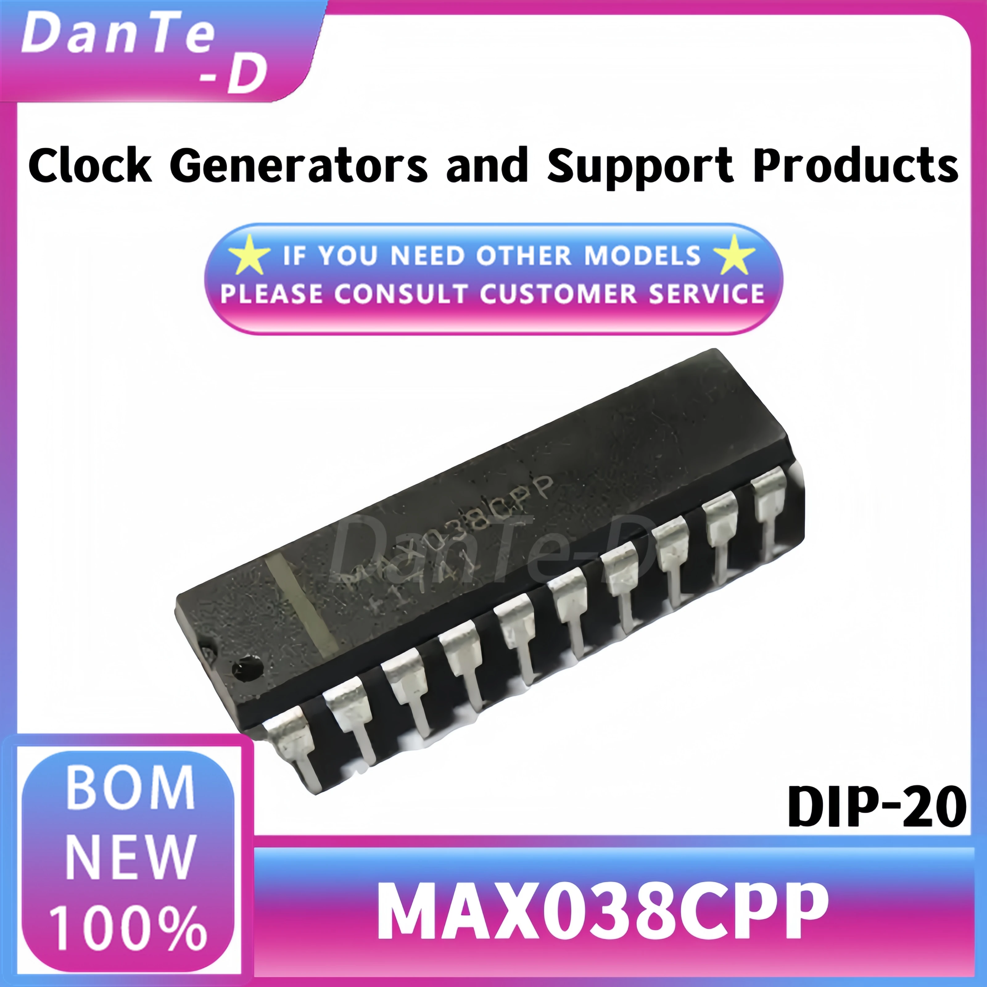 

MAX038CPP new original MAX038 high frequency precision function signal generator dual in-line DIP-20 chip IC