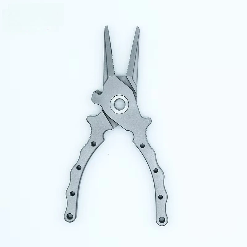 مقاومة للصدأ المياه المالحة سبائك التيتانيوم Multitool الرصاص الضغط موضوع قطع كماشة الصيد