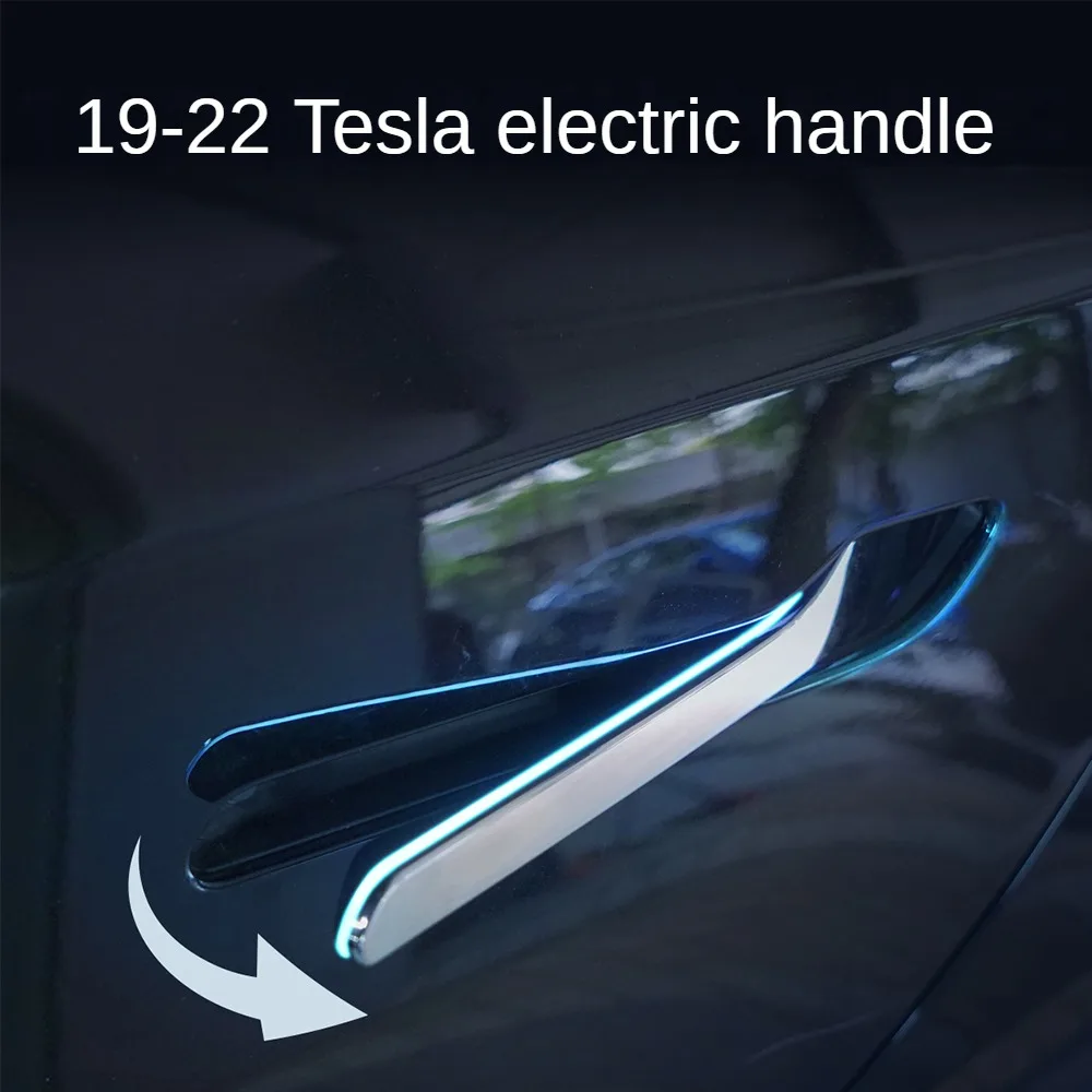 Applicable to Tesla electric handle model3 modelY electric handle induction door opening led handle mobile phone control