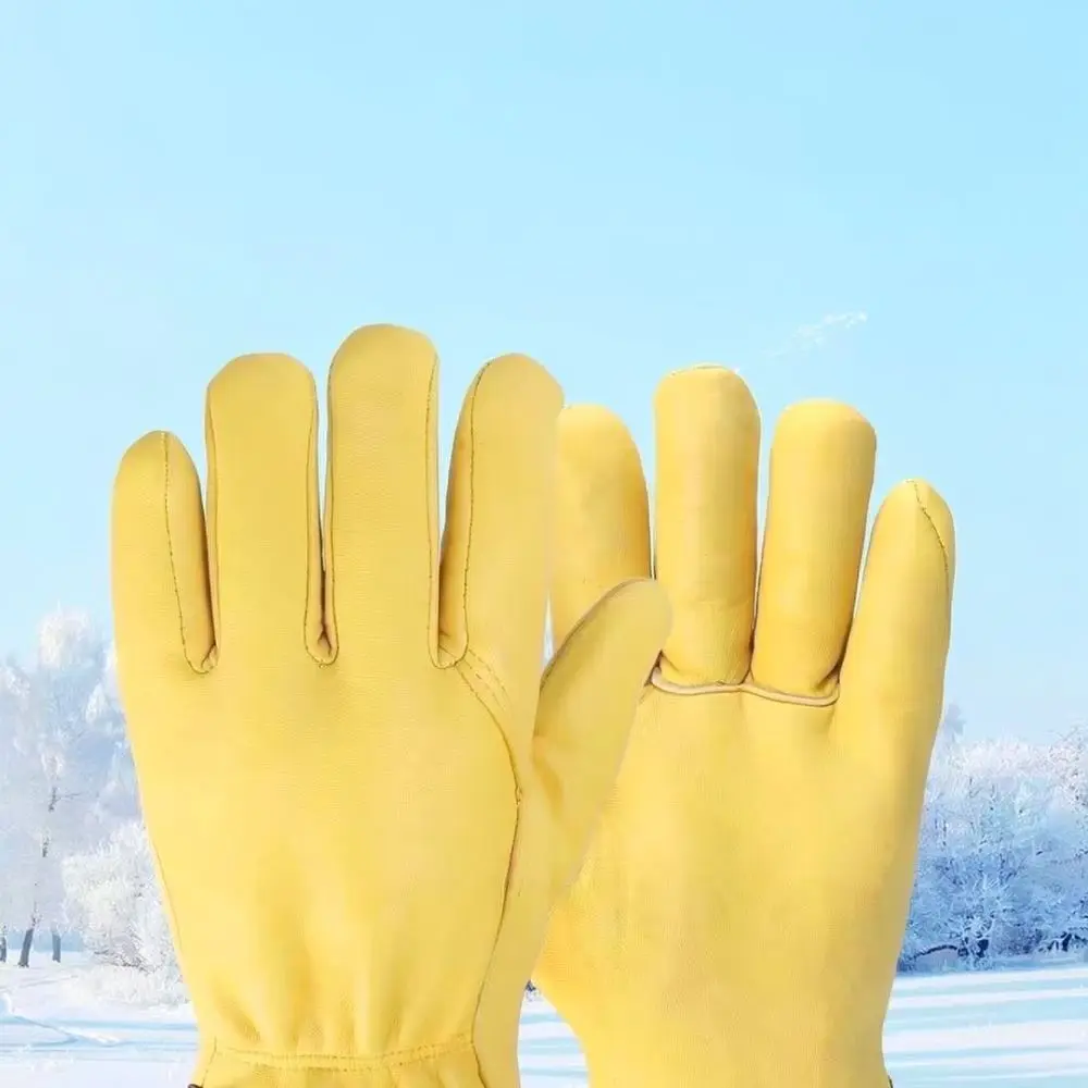 Soft Sheepskin Argon Welding Gloves Flexible Protective Handwear For Metal Processing And Industrial Repair Jobs