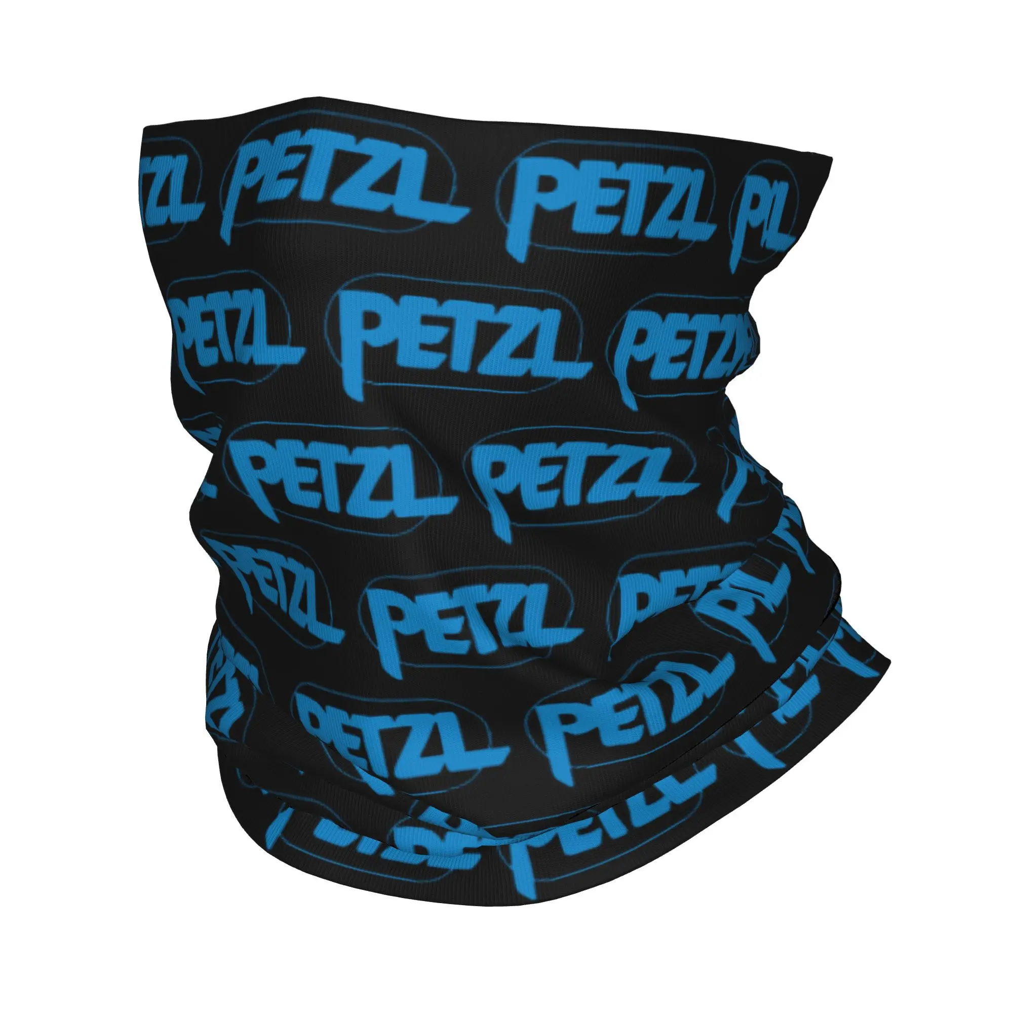 Custom P-Petzls Classical Logo Design Bandana Winter Neck Warmer Women Windproof Wrap Face Scarf Hiking Sport Gaiter Headband
