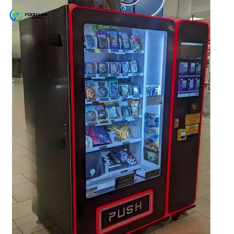 FL Card Vending Machine Sophisticated Self-Serve Cabinet with Lifting Gear & Programmable Screen for Card Club