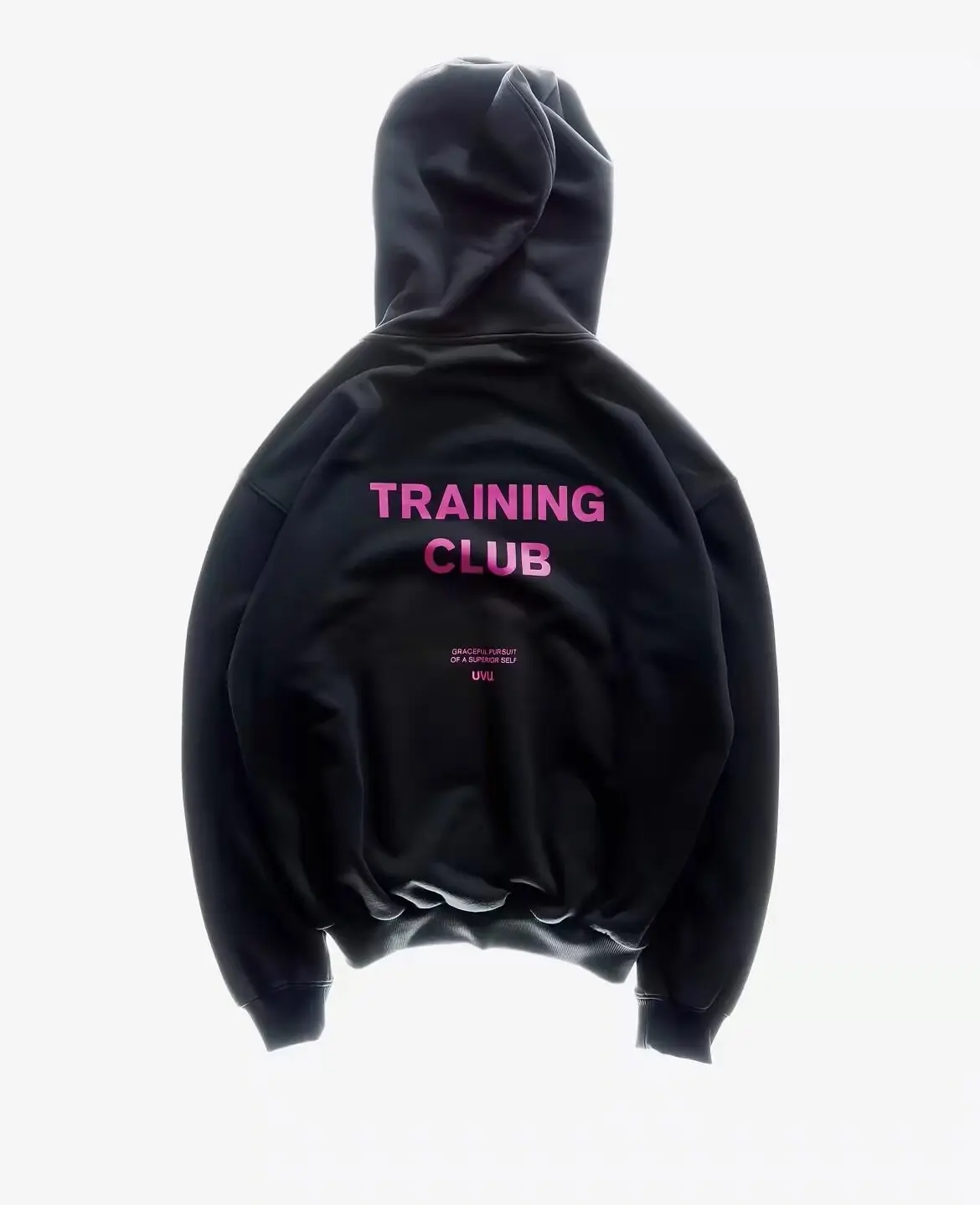 UVU 25SS Training club Hoodie letter print hooded fleece loose sweater